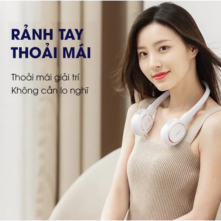 Quạt  KHÔNG DÂY đeo cổ  PISEN HJ-F01 