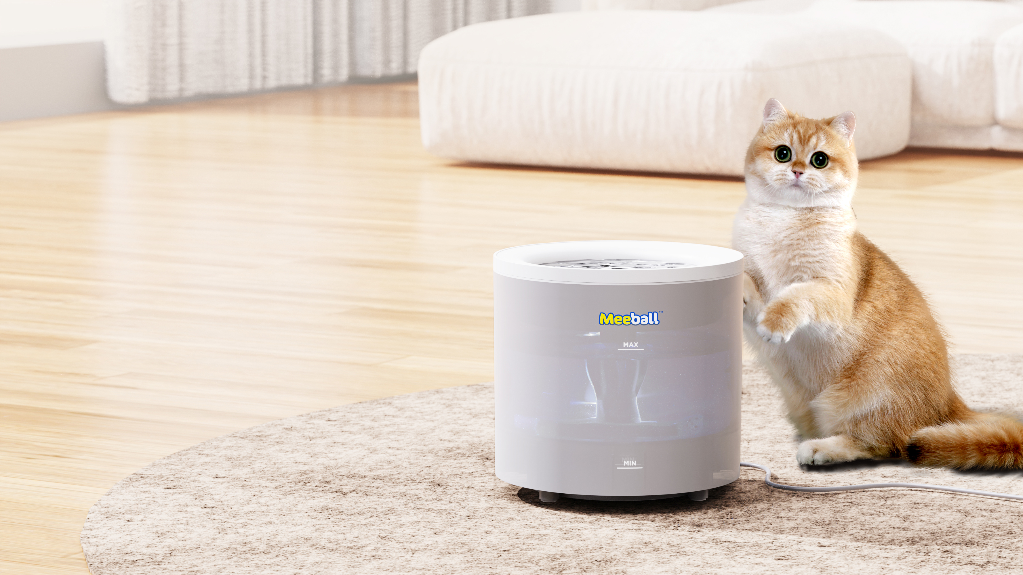 Meeball-pet Water Machine W2( TP-PW02-1.6L/Gray)