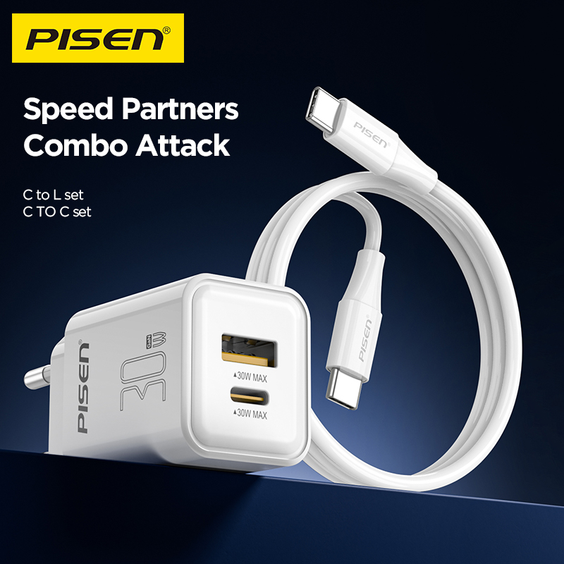 PISEN QUICK - Vivid USB-C 30W 1C1A CC1000 GaN EU