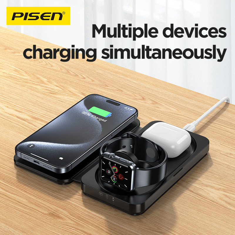 Travel 3 in 1 Multifunctional Magnetic Suction Wireless