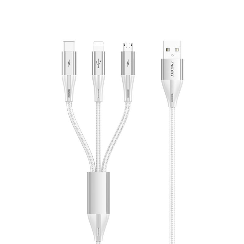 PISEN - Star Speed 3-in-1 (Lightning/USB-C/Micro)  Braided  1.8m 