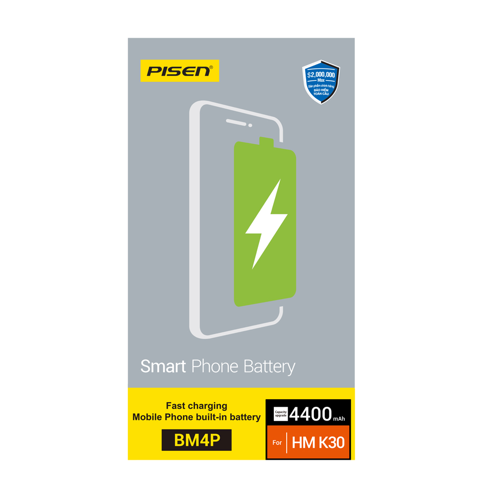 Pin sạc PISEN  dùng cho Redmi K30  ( 3.85V,4400mAh )