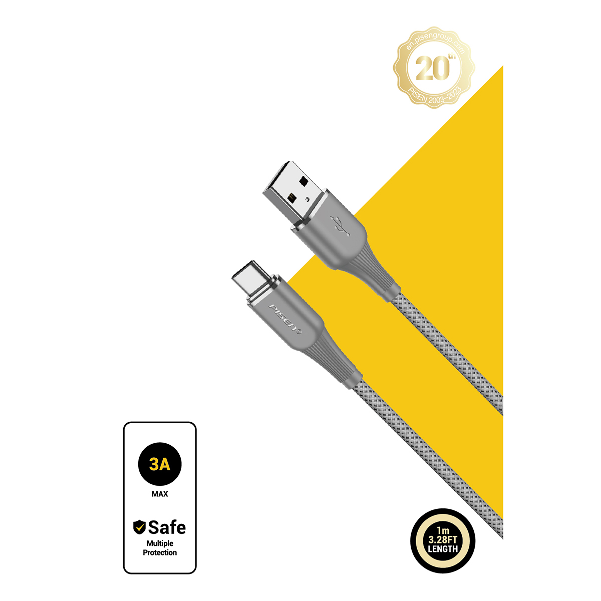 Cáp sạc Type-C NoirSync A2C Titanium
