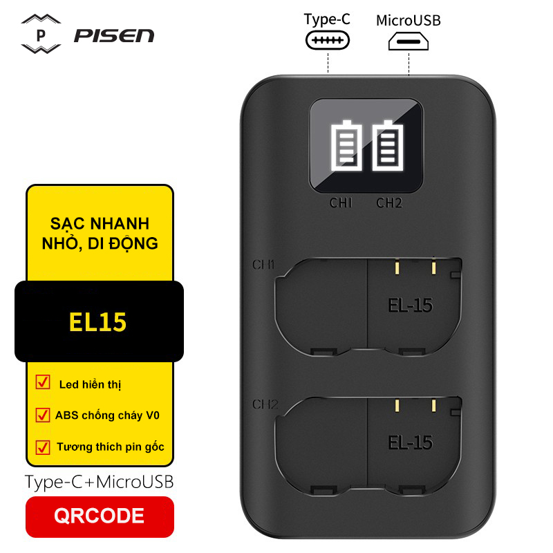  USB dual camera PISEN EL15 (Nikon)